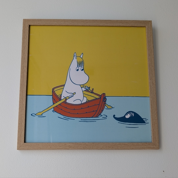 Other - Snorkmaiden From Moomin Framed Wall Art, 25x25cm Wooden Frame Included